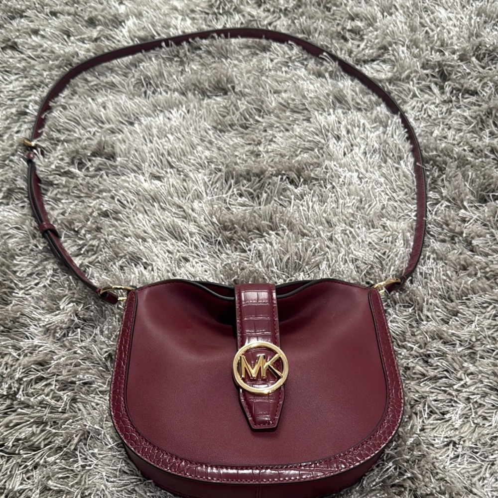Michael Kors Burgundy Crossbody Bag